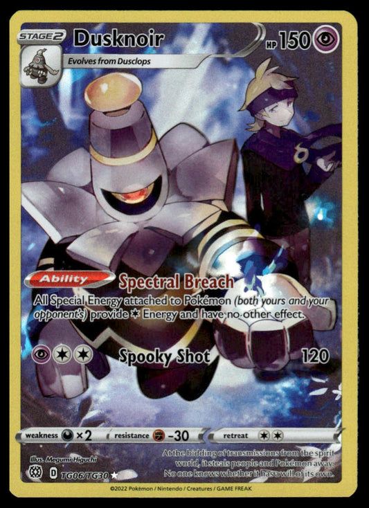 Pokemon TCG Dusknoir #TG06/TG30 SWSH09: Brilliant Stars Trainer Gallery