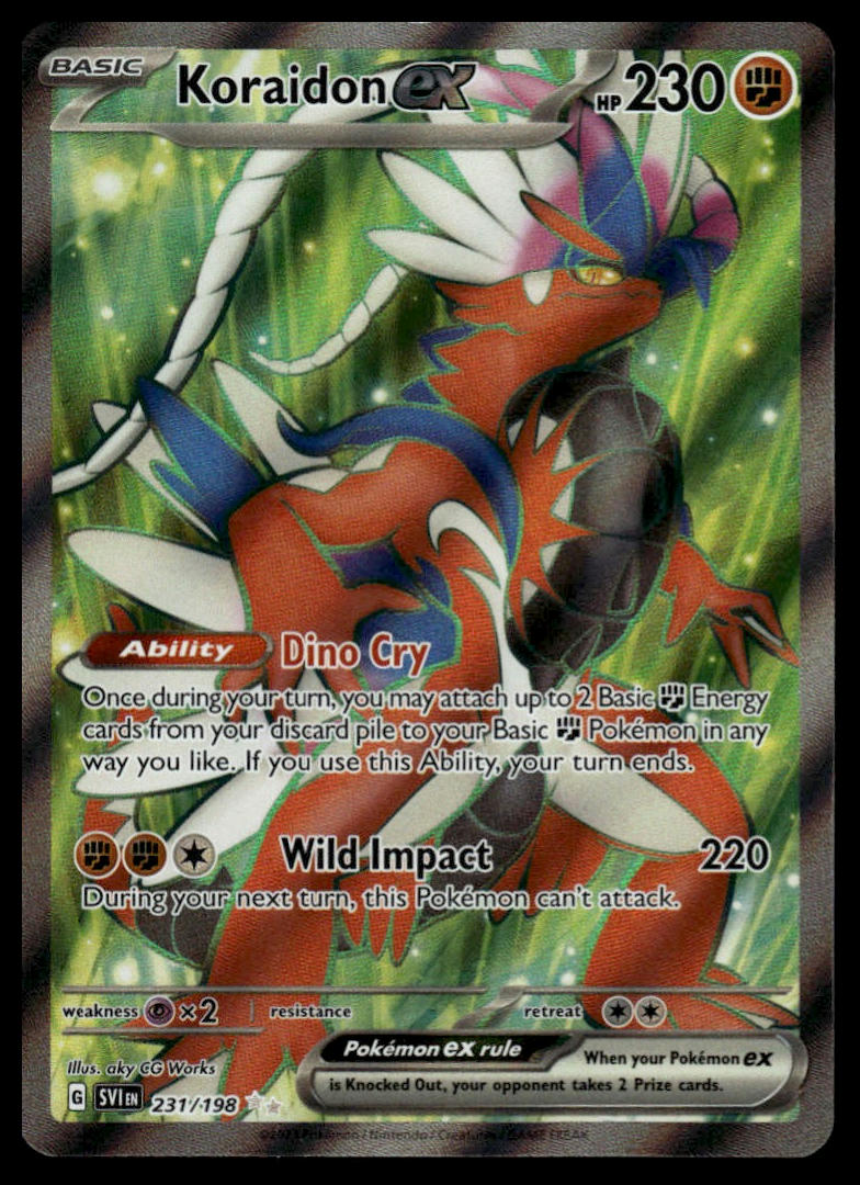 Pokemon TCG Koraidon ex #231/198 SV01: Scarlet & Violet Base Set