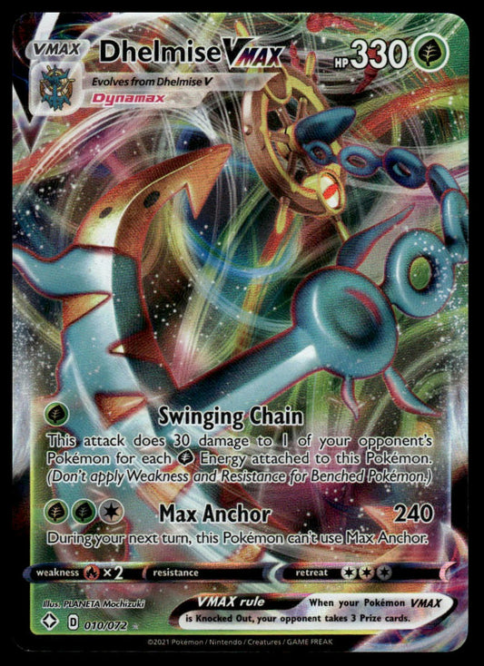 Pokemon TCG Dhelmise VMAX #010/072 Shining Fates