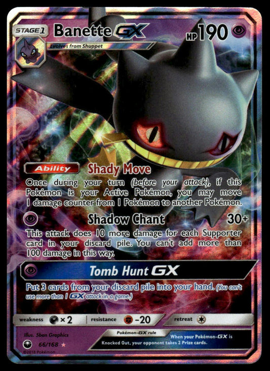 Pokemon TCG Banette GX #66/168 SM - Celestial Storm