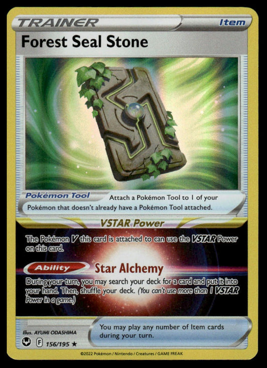 Pokemon TCG Forest Seal Stone #156/195 SWSH12: Silver Tempest