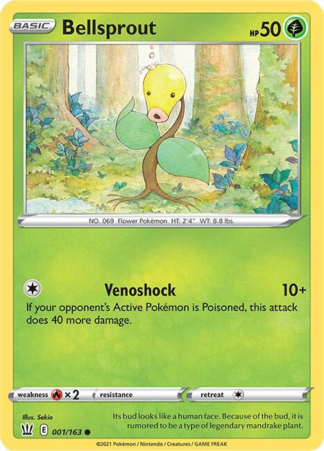 Pokemon Bellsprout 1/163 Battle Styles