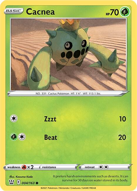 Pokemon Cacnea 4/163 Battle Styles