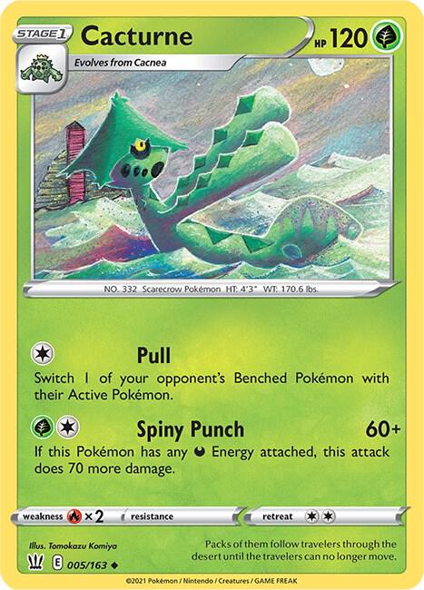 Pokemon Cacturne 5/163 Battle Styles