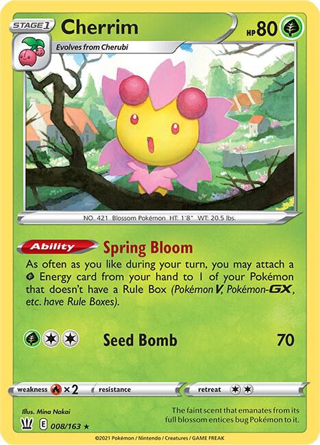 Pokemon Cherrim 8/163 Battle Styles