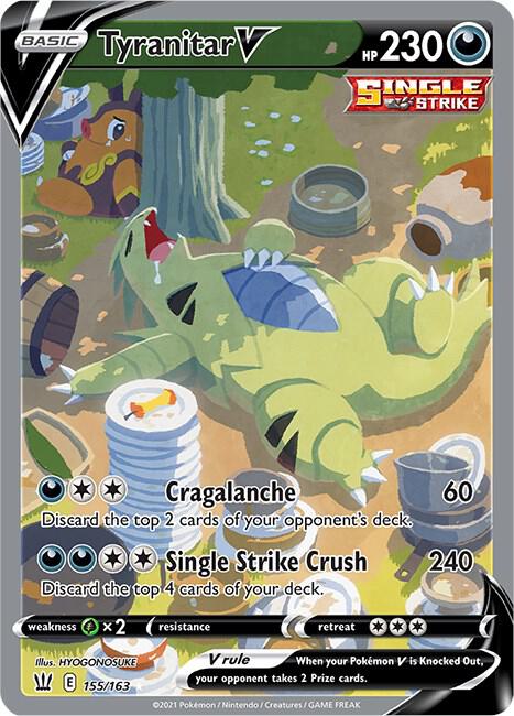 Pokemon Tyranitar V 155/163 Battle Styles