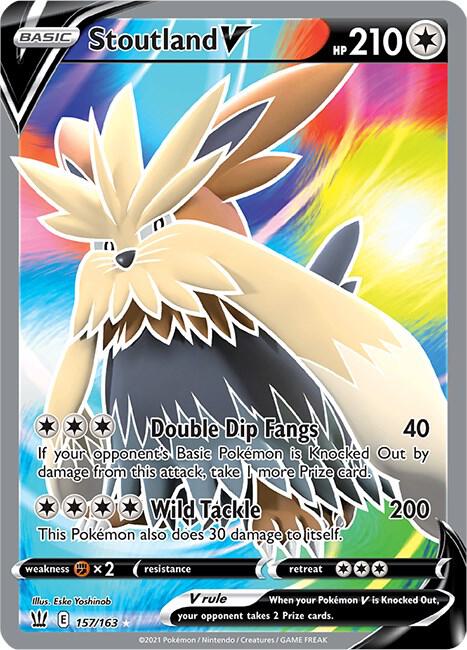 Pokemon Stoutland V 157/163 Battle Styles