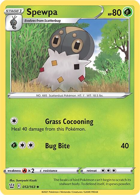 Pokemon Spewpa 12/163 Battle Styles