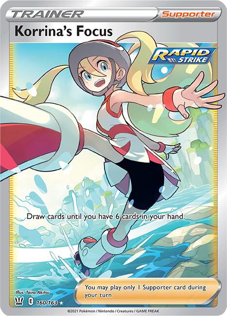 Pokemon Korrina's Focus 160/163 Battle Styles