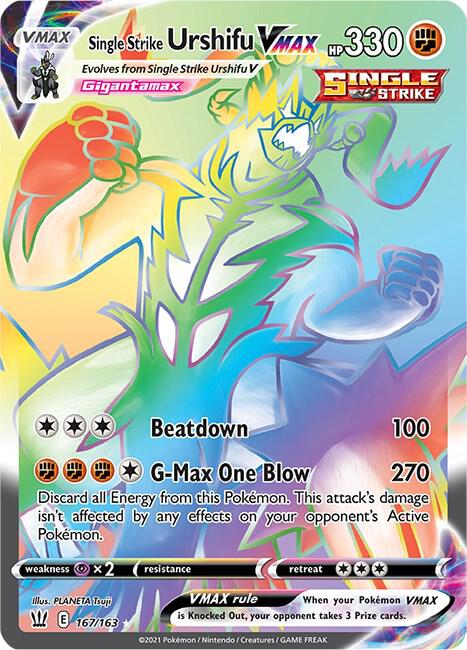 Pokemon Single Strike Urshifu VMAX 167/163 Battle Styles