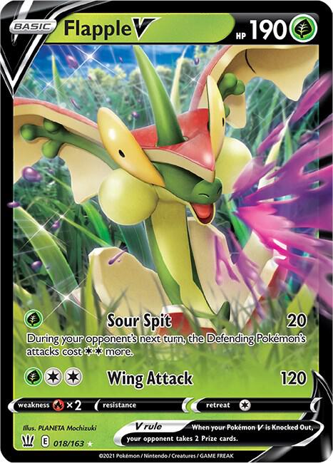 Pokemon Flapple V 18/163 Battle Styles