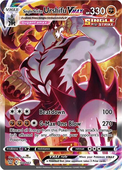 Pokemon Single Strike Urshifu VMAX 168/163 Battle Styles