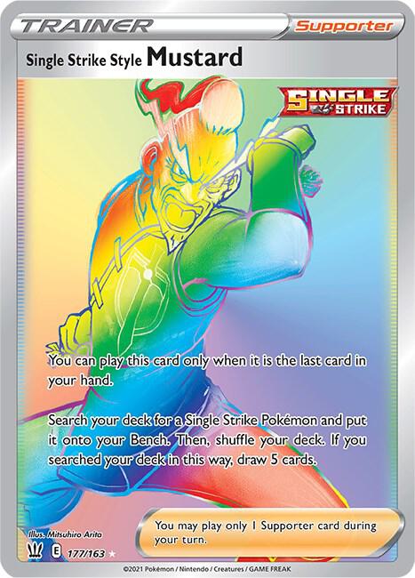 Pokemon Single Strike Style Mustard 177/163 Battle Styles