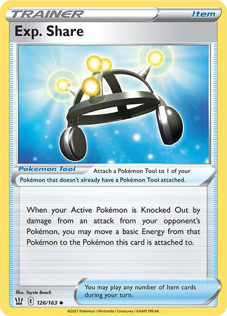 Pokemon Exp. Share 126/163 Battle Styles