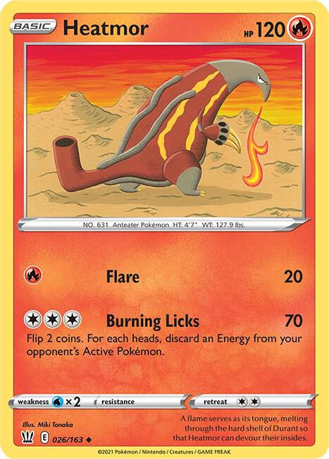 Pokemon Heatmor 26/163 Battle Styles
