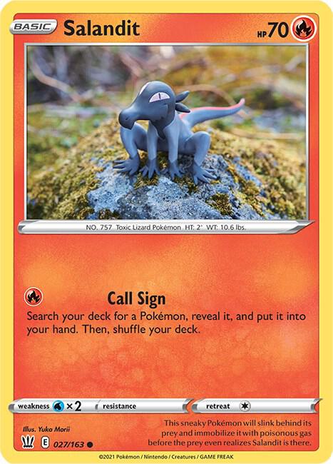 Pokemon Salandit 27/163 Battle Styles