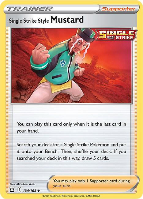 Pokemon Single Strike Style Mustard 134/163 Battle Styles