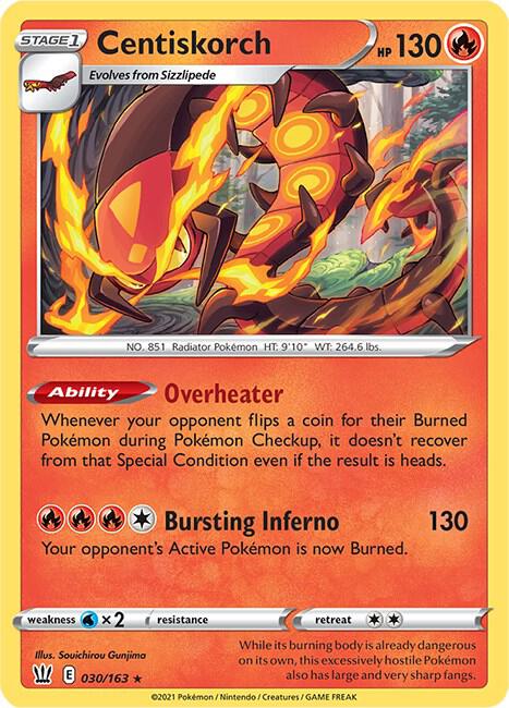 Pokemon Centiskorch 30/163 Battle Styles