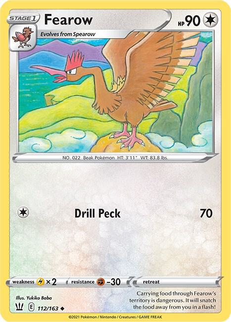Pokemon Fearow 112/163 Battle Styles