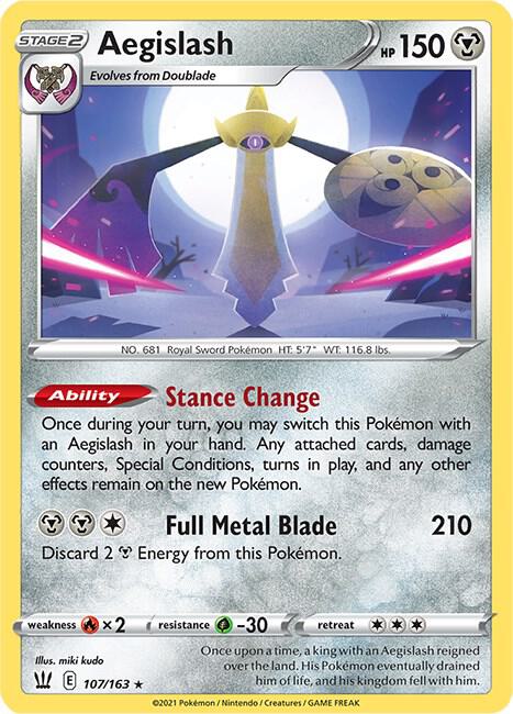 Pokemon Aegislash 107/163 Battle Styles