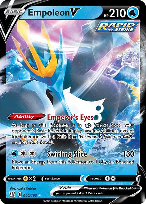 Pokemon Empoleon V 40/163 Battle Styles