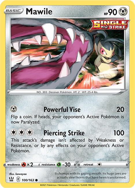 Pokemon Mawile 100/163 Battle Styles