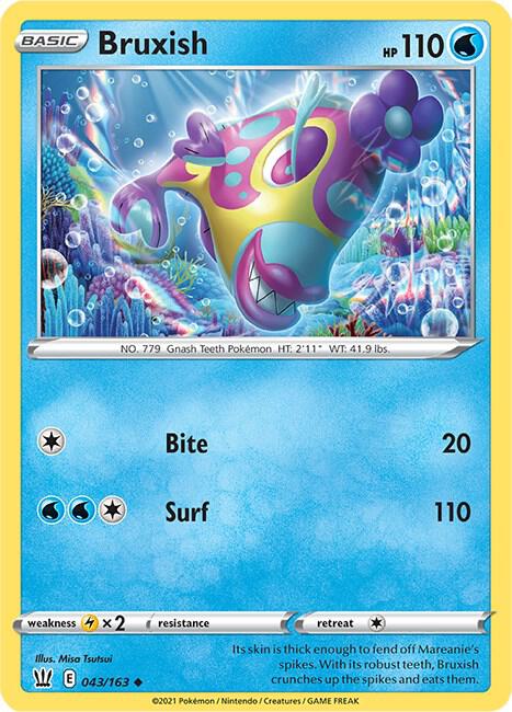 Pokemon Bruxish 43/163 Battle Styles