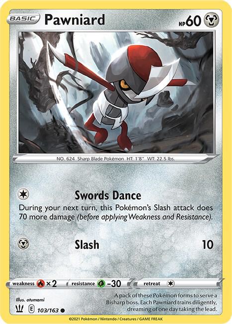 Pokemon Pawniard 103/163 Battle Styles