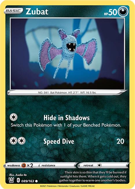 Pokemon Zubat 89/163 Battle Styles
