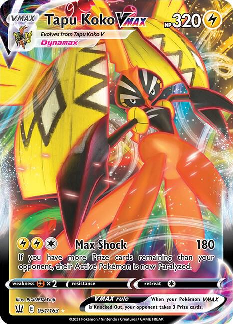 Pokemon Tapu Koko VMAX 51/163 Battle Styles