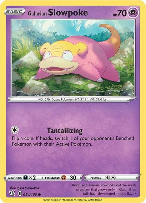 Pokemon Galarian Slowpoke 54/163 Battle Styles