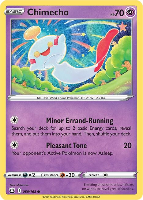 Pokemon Chimecho 59/163 Battle Styles
