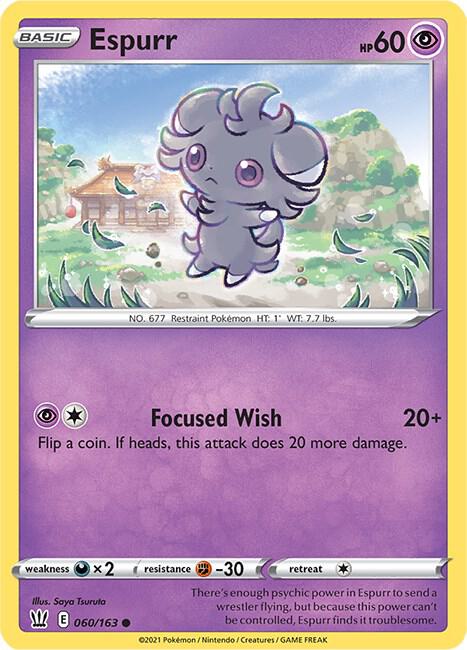 Pokemon Espurr 60/163 Battle Styles