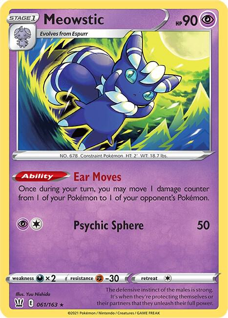 Pokemon Meowstic 61/163 Battle Styles