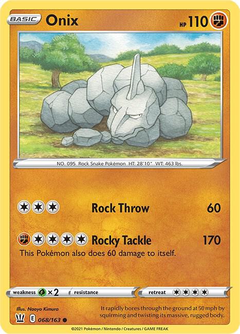 Pokemon Onix 68/163 Battle Styles