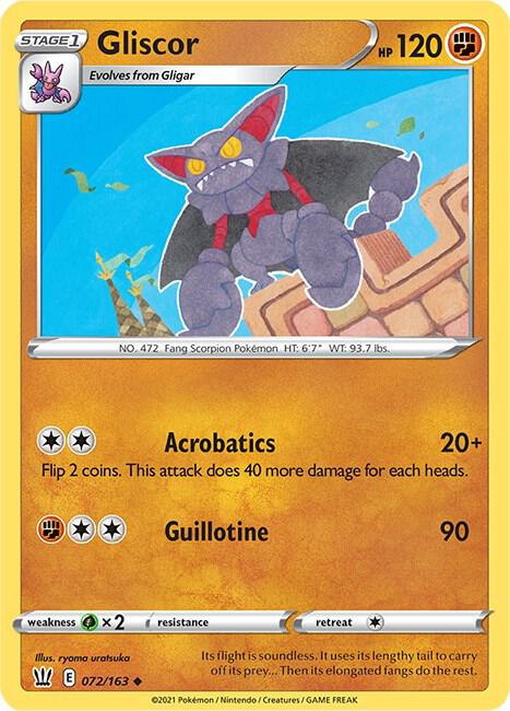 Pokemon Gliscor 72/163 Battle Styles