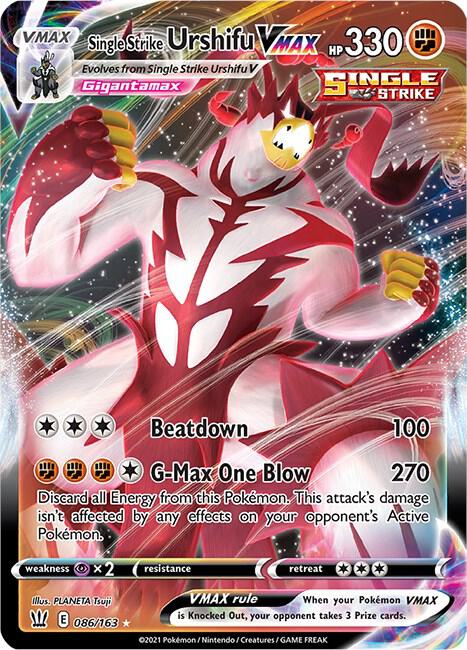 Pokemon Single Strike Urshifu VMAX 86/163 Battle Styles