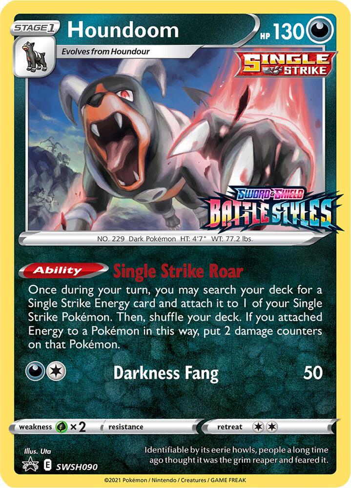 Pokemon Houndoom SWSH090 SWSH Black Star Promos