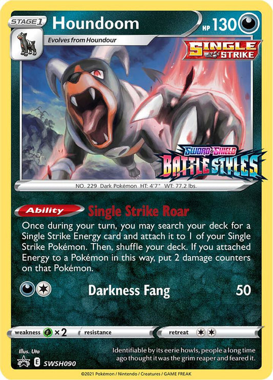 Pokemon Houndoom SWSH090 SWSH Black Star Promos