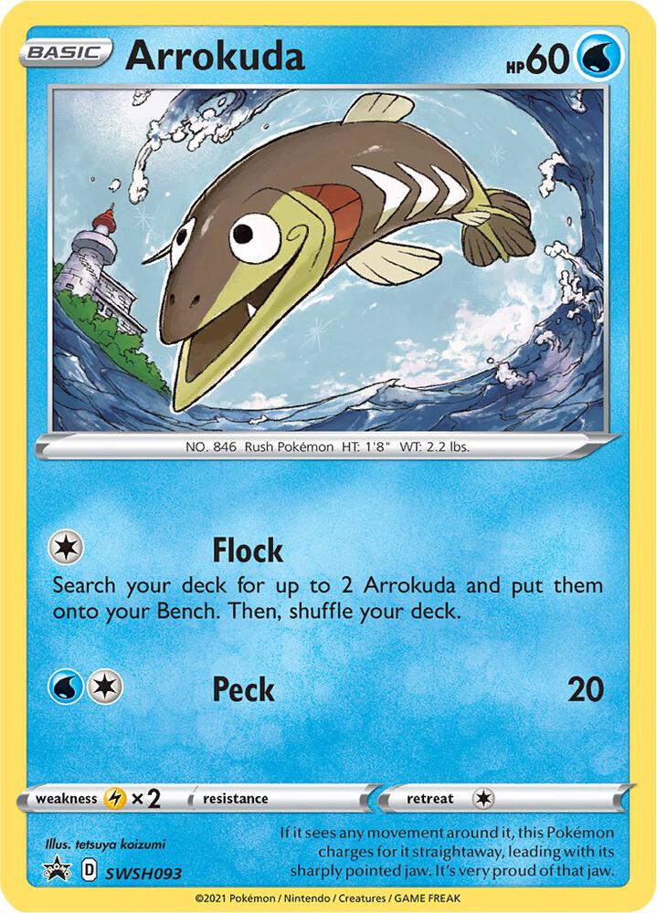 Pokemon Arrokuda SWSH093 SWSH Black Star Promos