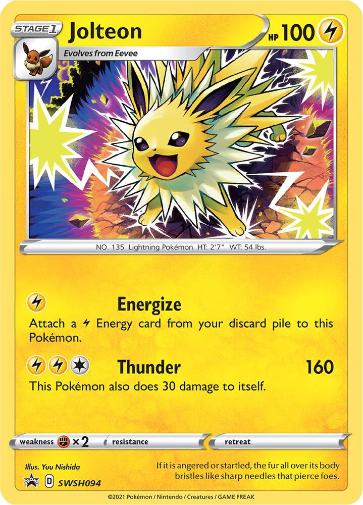 Pokemon Jolteon SWSH094 SWSH Black Star Promos
