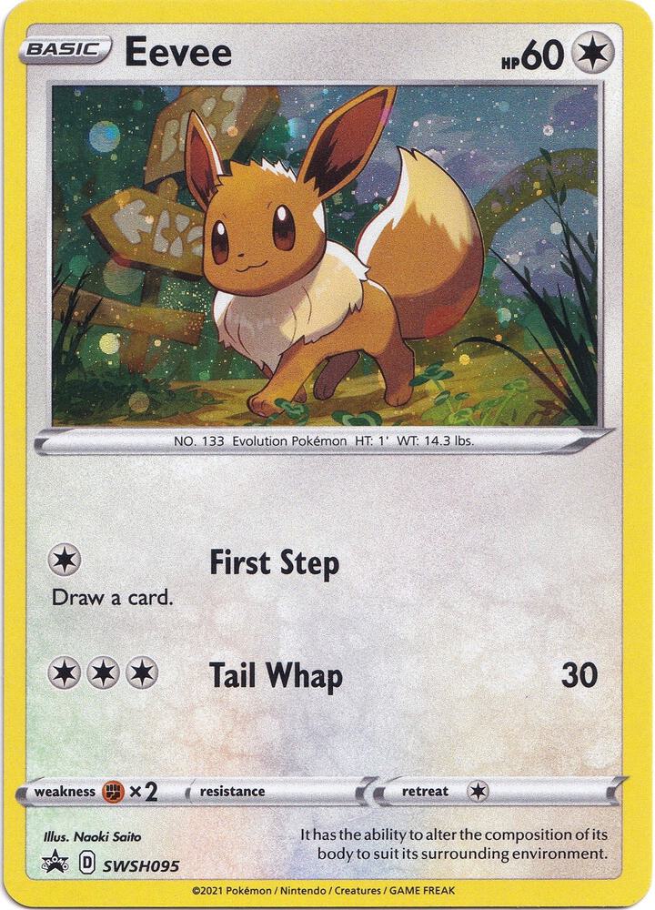 Pokemon Eevee SWSH095 SWSH Black Star Promos