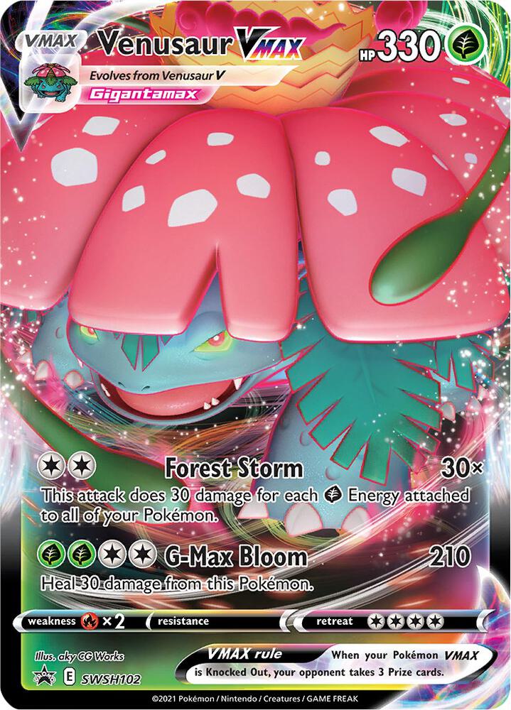 Pokemon Venusaur VMAX SWSH102 SWSH Black Star Promos