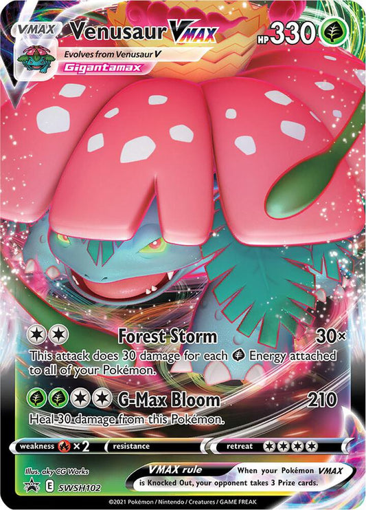 Pokemon Venusaur VMAX SWSH102 SWSH Black Star Promos