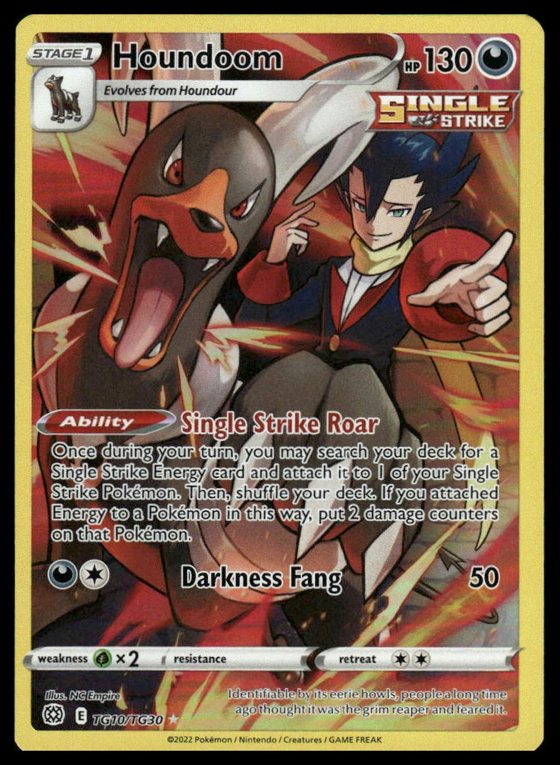 Pokemon TCG Houndoom #TG10/TG30 SWSH09: Brilliant Stars Trainer Gallery