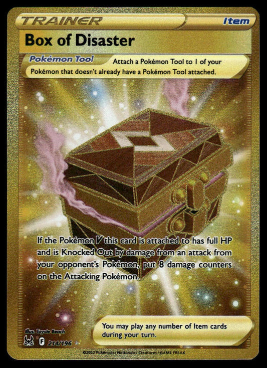 Pokemon TCG Box of Disaster (Secret) #214/196 SWSH11: Lost Origin