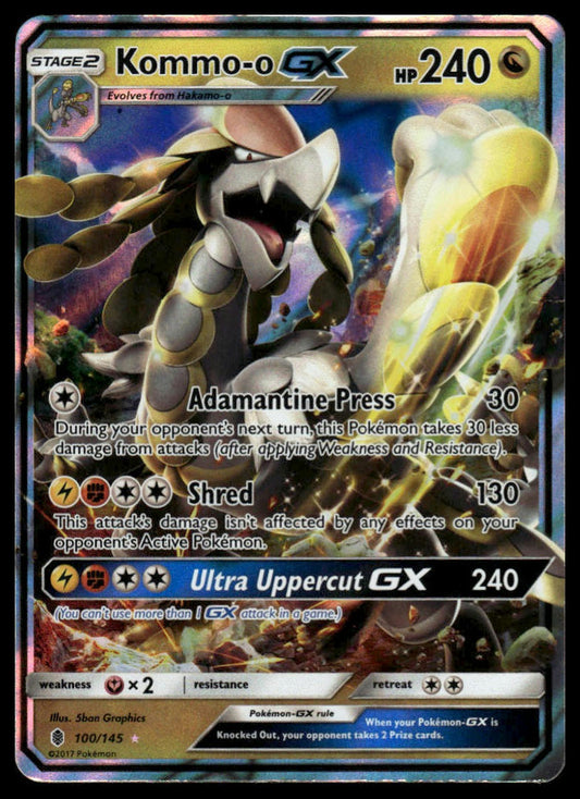 Pokemon TCG Kommo-o GX #100/145 SM - Guardians Rising