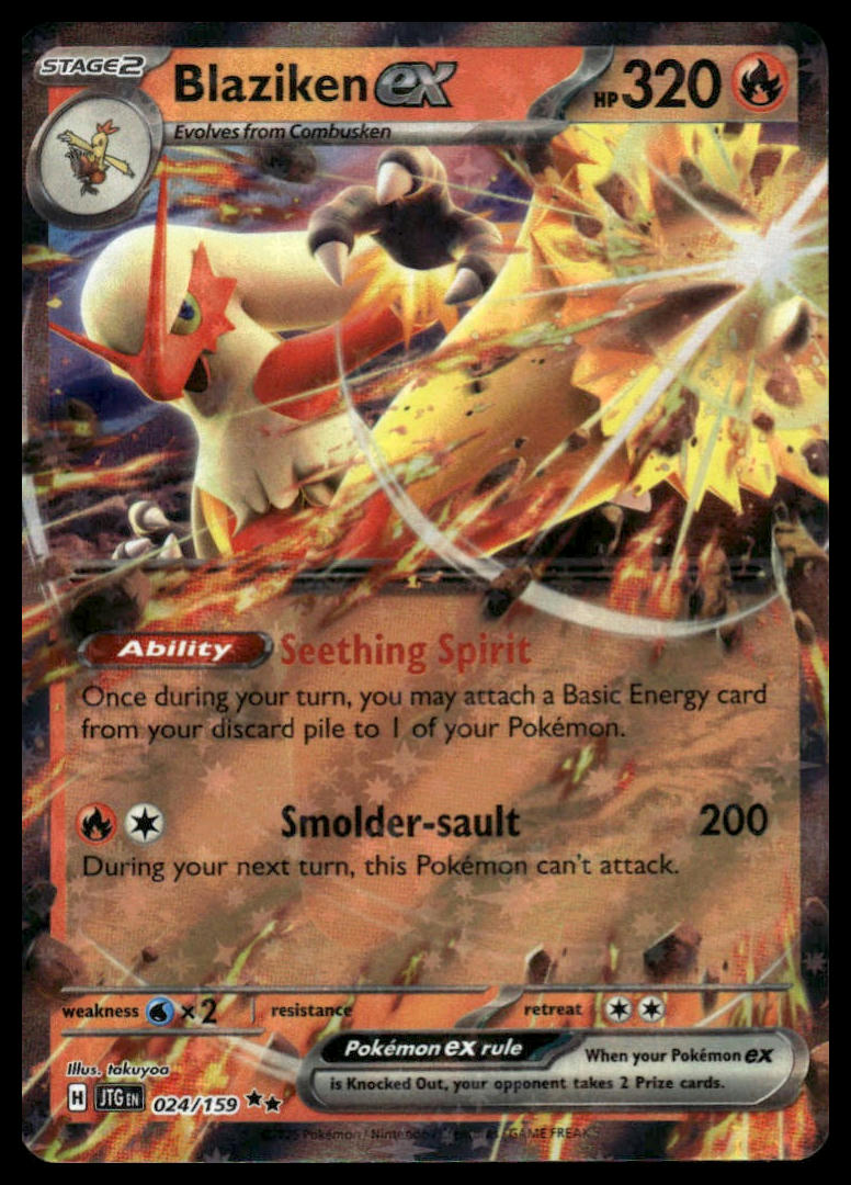Pokemon TCG Blaziken ex #024/159 SV09: Journey Together