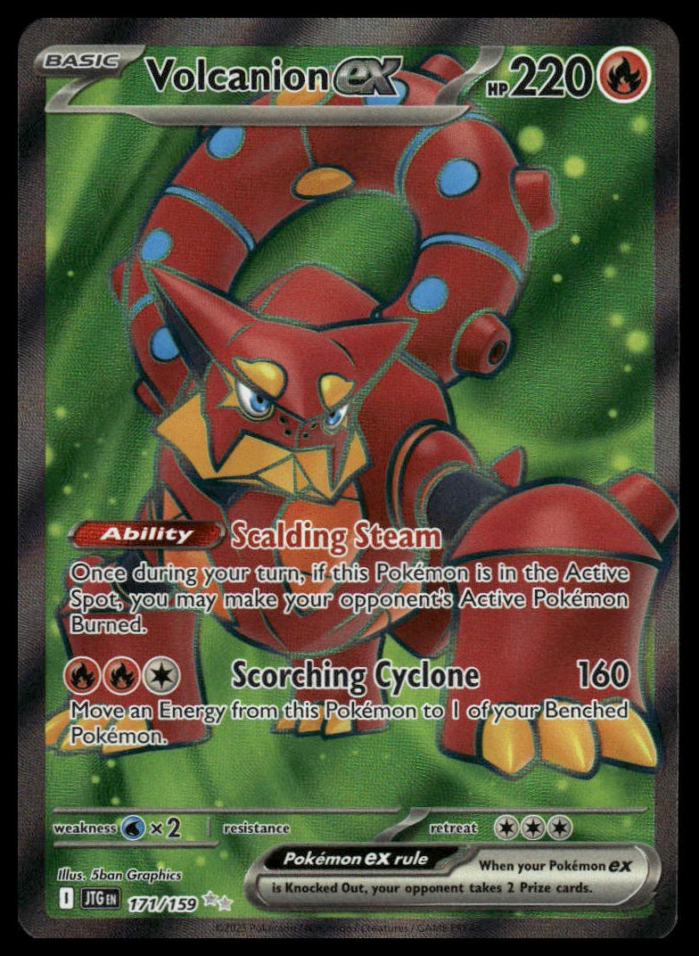 Pokemon TCG Volcanion ex #171/159 SV09: Journey Together
