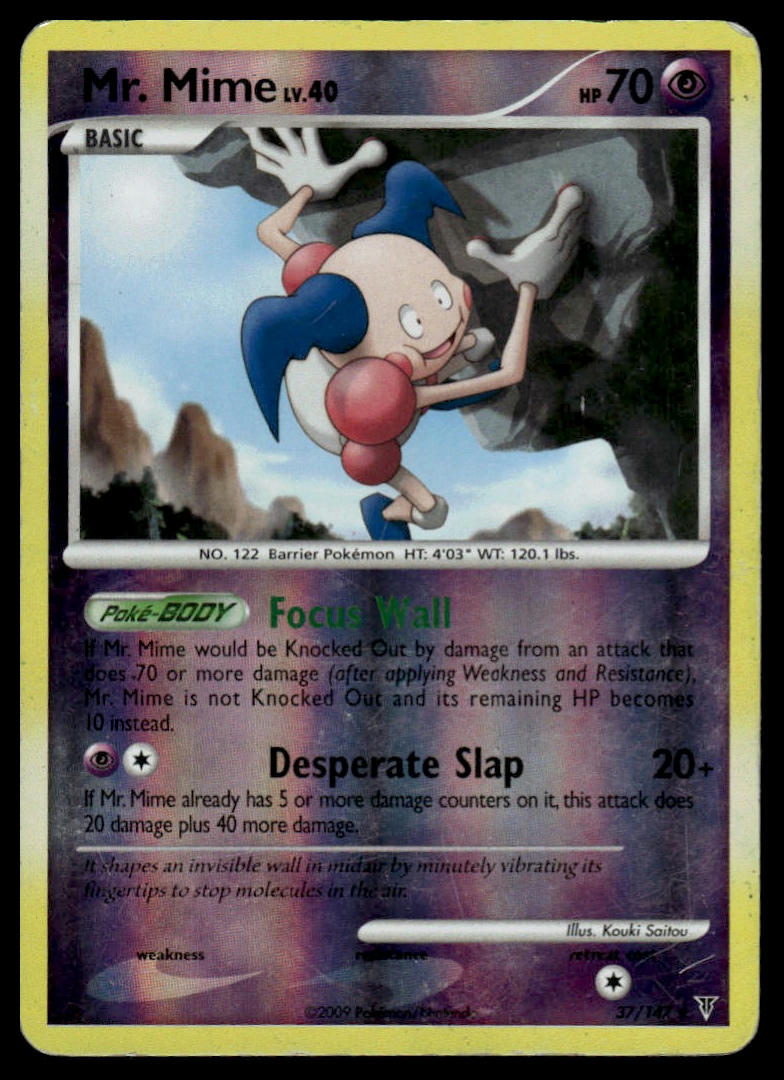 Pokemon TCG Mr. Mime Reverse Holo #37 Supreme Victors